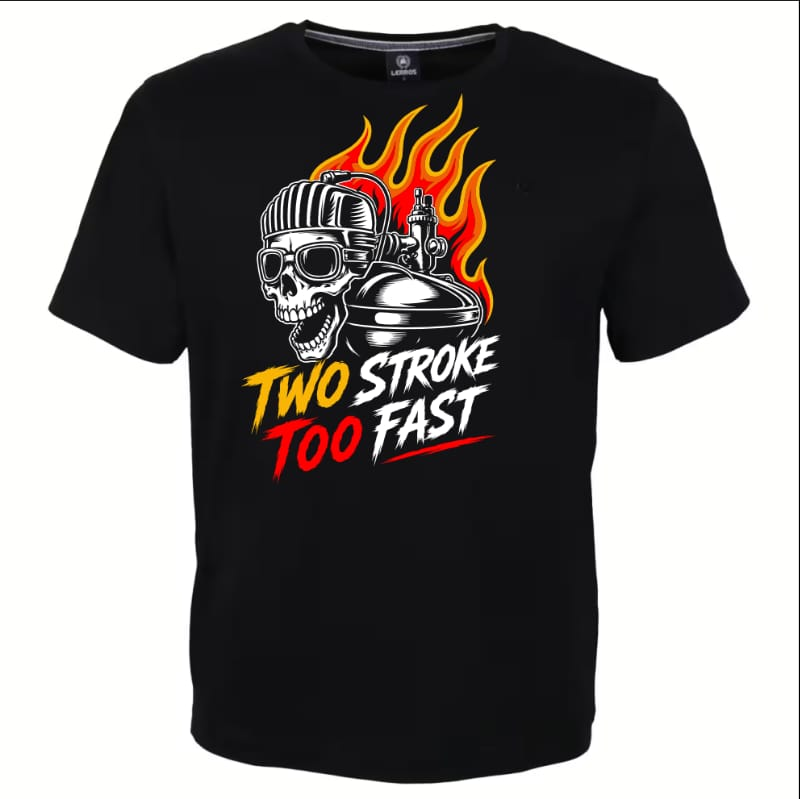 Two Stroke Too Fast – T-Shirt (Limitierte Classic Edition) Schwarz